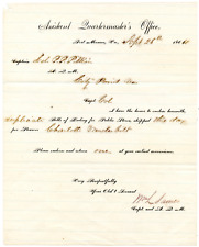 WILLIAM LEVIS JAMES, Union Civil War Bvt General, Signed Letter Autograph, 10888 picture