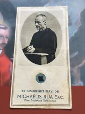 Antique relic reliquary Michaelis Rua successor Don Bosco ex indumentis 1932th picture