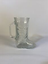 Cowboy Boot Shaped Clear Glass Mug with Handle 6