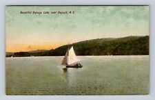 Deposit NY-New York, Oquaga Lake, Antique, Vintage Souvenir Postcard picture