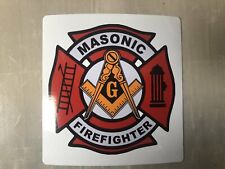 Masonic Firefighter Maltese cross sticker picture