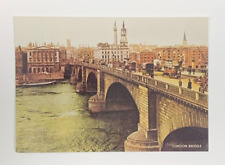 London Bridge England Postcard Reprint from 1914 by J. Salmon Unposted picture