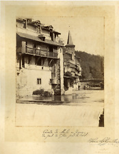 France, St Jean Pied-de-Port Photo Vintage Print, La Cascade du Moulin et le P picture