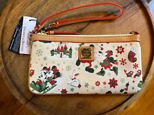 Rare Dooney And Bourke Woodland Christmas Holiday Wristlet 2016 NWT picture
