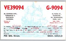 Qsl Radio Ham Card Ontario Canada UK VE9094 G-9094 picture