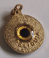 Vtg gold tone St Saint Padre Pio relic small charm medal pendant stigmata patron picture