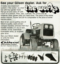 Vintage Print Ad 1979 Gilson Brothers Company The Works Compact Tractors Mower picture
