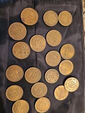 Vintage 1980s Showbiz Pizza Place Token Metal Gold Colored Coin for Games Etc picture