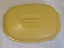 Vintage 4 Pc Tupperware Microwave Rice Steamer Harvest Gold Made in USA picture