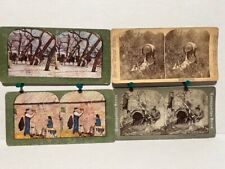 stereoscope cards, hunting, lot of 16 picture