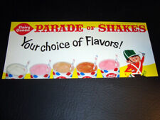 Circa 1961 Dairy Queen, DQ Celluloid Lighted Sign Insert, Parade of Shakes picture