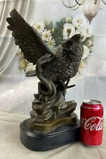 Mid Century Signed Milo Bronze Owl Sculpture Hot Cast Amazing Brown Patina Art picture
