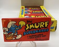 Vintage 1982 Topps Smurf Supercards Wax pack picture