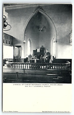c1906 TELFORD PA CHANCEL CHRIST REFORMED CHURCH INDIAN CREEK POSTCARD P4087 picture