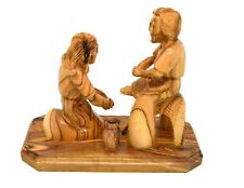 Jesus Washes Peter's Feet hand carved from Olive wood in Bethlehem 7