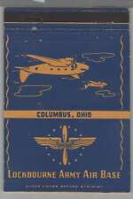 Matchbook Cover Military Post Card Lockbourne Army Air Base Columbus, Ohio picture