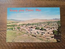 Postcard WY Wyoming Dubois Low Birds Eye Aerial View picture