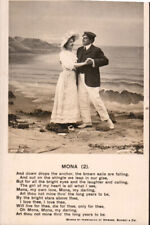 RPPC Bamforth Mona Poem Romance Couple Life Model Series Postcard 3960 picture