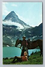 Great Divide-British Columbia, Mt Assiniboine, Lake Madog, Vintage Postcard picture