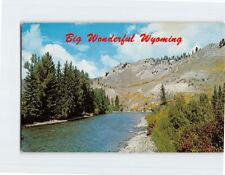 Postcard Stream Big Wonderful Wyoming USA North America picture