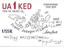 QSL  1964  Franz Josef Land Russia Polar Arctic RAEM Ernst Krenkel  radio card picture