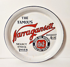 ANTIQUE NARRAGANSETT BEER PRE-PROHIBITION PORCELAIN ENAMELED TRAY VERY RARE picture