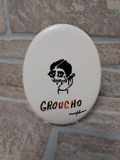 Groucho Marx Ceramic Oval Desk Sitter Hand Painted Signed picture