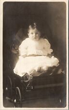 RPPC Baby Minerva Nicholson in Stoller Carriage Postcard V10 picture