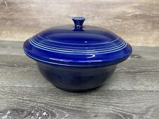 Fiesta Covered Casserole Serving Bowl With Lid Cobalt Blue 9.25” Dia & 3.5” Deep picture