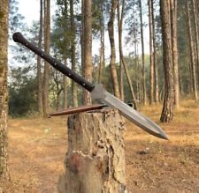 Handmade tactical spear sword handmade carbon steel blade, picture