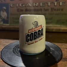 Vintage Budweiser King Cobra Premium Malt Liquor Mini Ceramic Stein Mug Shot NM picture