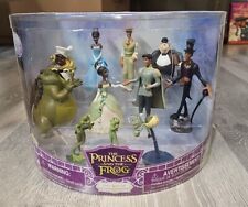 RARE Princess and the Frog Figurine Set Disney Store 11 piece NEW Sealed Wow picture