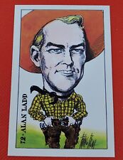 Alan Ladd Italian Trading Card 1971 Once Upon a Time Hollywood picture