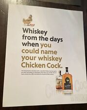 CHICKEN COCK WHISKEY Full Page  Printed Ad picture