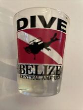 Souvenir Collectible Travel Shot Glass Dive Belize Central America picture