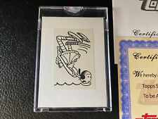 1960 Topps Popeye Tattoos Olive Oyl B&W Paper Proof Topps Vault Tattoos Tat Card picture