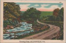 Postcard Greetings from Allensville PA  picture