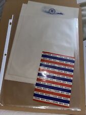7 Vintage Blank Unused US Navy Letterhead Stationary Paper with Air Mail Sheet picture