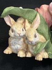 Vintage 1995 Cottontale Collection Bunny Rabbit Figurine Easter Springtime Decor picture
