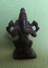 Rare original 1800 century antique hindu elephant god Ganesh brass statue decor picture