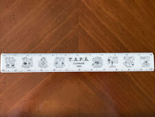 VTG 1964 Thayer Academy Parents Assoc TAPA Braintree Mass Plastic Ruler Of Rules picture