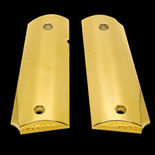 Luxury 1911 Grips PISTOL GRIPS Full Size 38 / 45 Commander 24K Real Gold Plated  picture