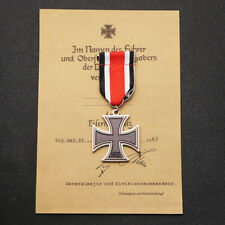 Top Quality Germany 1939 1813 Iron Cross Medal Badge 2nd Class With Ribbon picture