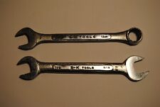 2 Vintage S-K SK Wrenches 8313 0-1618 13mm 1/2 9/16 Open End Combination USA picture