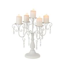 Sziqiqi Christmas Candle Candelabra Centerpiece - White Candelabra Holder for... picture
