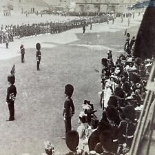 Antique 1902 Coronation Of King Edward VII England Stereoview Photo Card P3893 picture