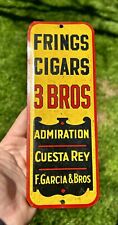 Antique 1930’s F. Garcia Frings Cigars Advertising Door Push  picture