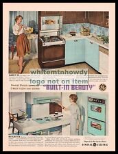 1952  GE Americana Range, JH96 Hood, JP86 CookTop Stove, JC28 Double Oven AD picture