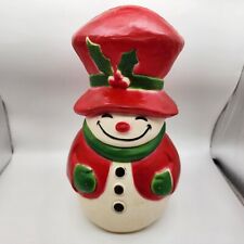 Vintage Union Products Jolly George Mr Snowman Blow Mold  Tabletop 13