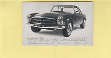 vintage 1960s Arcade Card Mercedes-Benz 230SL picture